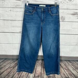 Ella Moss Jeans Womens‎ 28 Blue Wide Leg Crop High Rise Boho Casual Stretch